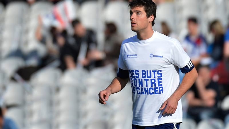 Yoann Gourcuff à l'échauffement