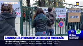 Cannes: mobilisation au lycée Bristol contre la réduction du nombre d'heures enseignées