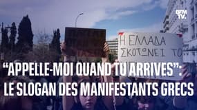 “Appelle-moi quand tu arrives”: ce message est devenu le slogan des Grecs au sein des manifestations