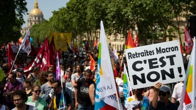 Manifestation contre la réforme des retraites, le 6 juin 2023 à Paris