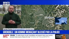 La police tire sur un homme menaçant armé d'un couteau à Grenoble, le suspect blessé