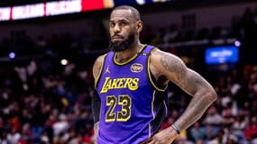LeBron James lors du match New Orleans Pelicans-Los Angeles Lakers (99-104), le 16 novembre 2024