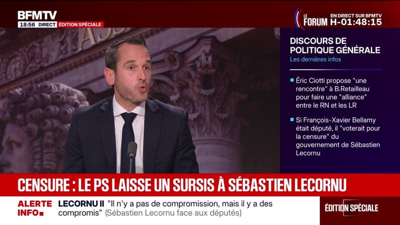 Le PS ne censura pas le gouvernement de Sébastien Lecornu: 