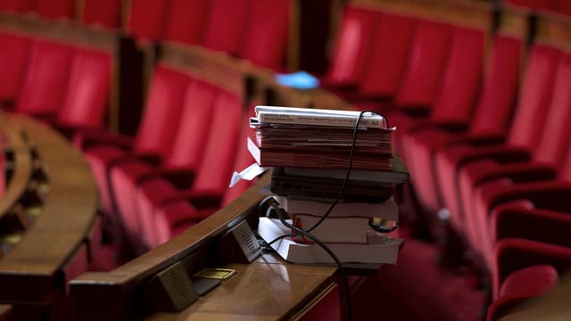 Vue de l'hémicycle de l'Assemblée nationale.
