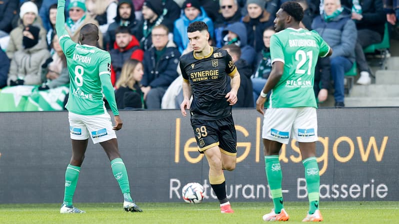 ASSE-Nantes le 19 janvier 2025 en Ligue 1