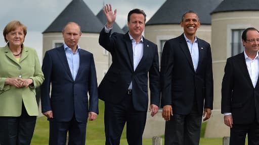 Les dirigeants occidentaux et Vladimir Poutine, lors du sommet du G8 en 2013.
