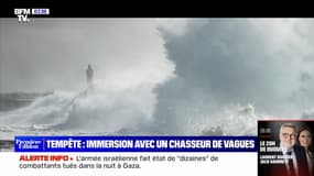 L'image du jour : Tempête, immersion avec un chasseur de vagues - 30/10
