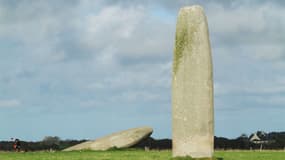 Les menhirs de Kergadiou dans le Finistère