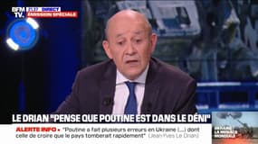 Emmanuel Macron à Kiev? "On ne va pas à Kiev uniquement pour dire 'bonjour' au président Zelensky", affirme Jean-Yves Le Drian