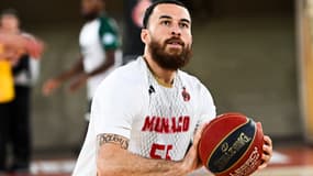 Le meneur Mike James lors d'un match de Monaco en Betclic Elite, avril 2024