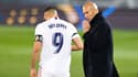 Zidane et Benzema en plein match du Real