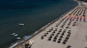 Une plage de l'île de Kos, en Grèce, le 16 juillet 2023 (illustration)
