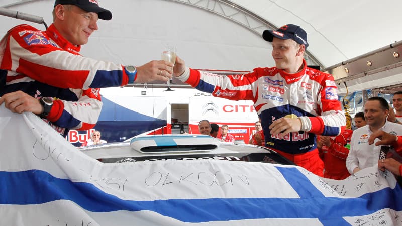 C'était avant que les commissaires de la FIA ne jugent la DS3 de Lehtinen et Hirvonen non-conforme...