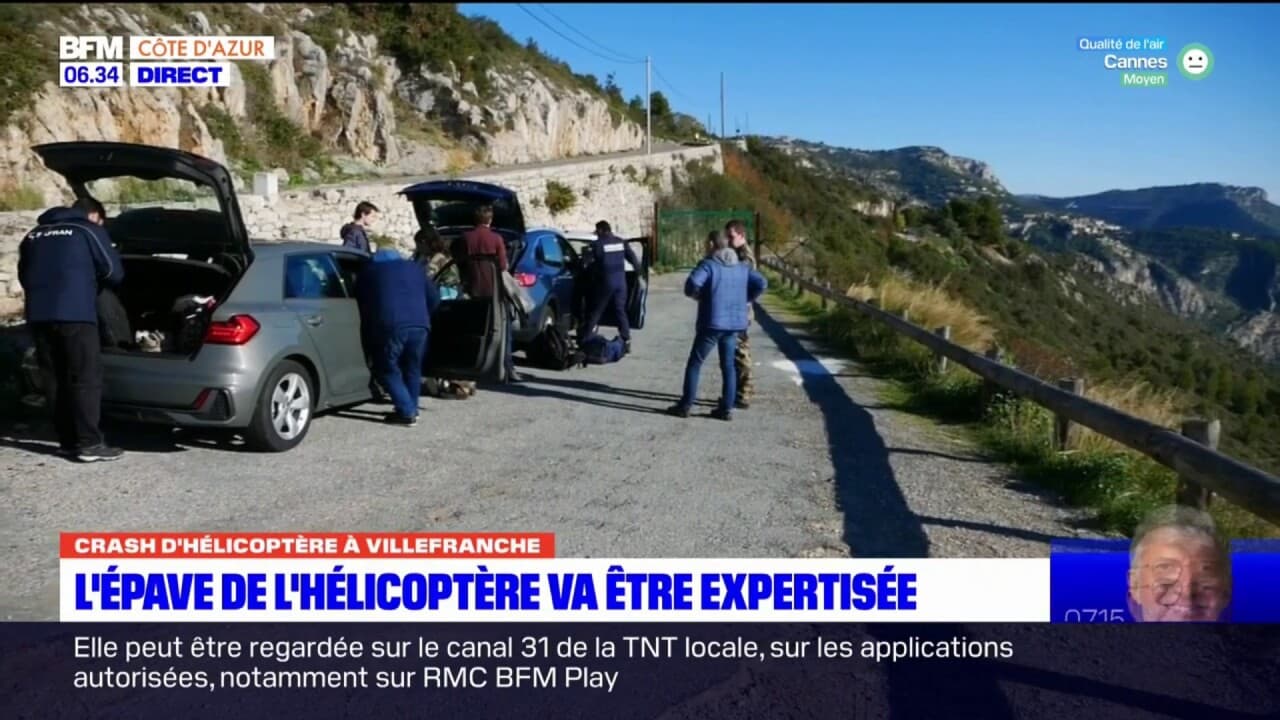 VillefranchesurMer l'épave de l'hélicoptère va être expertisée