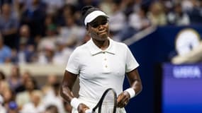 Venus Williams lors du 1er tour de l'US Open, le 25 aout 2025