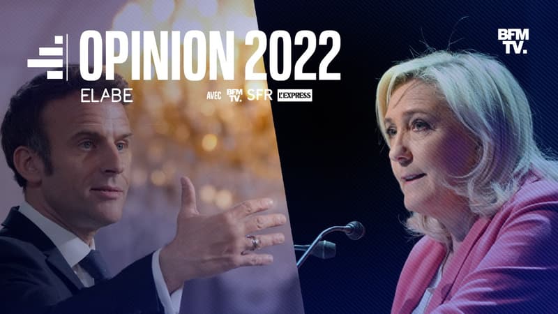 SONDAGE BFMTV - Présidentielle: Emmanuel Macron et Marine Le Pen désormais au coude-à-coude aux deux tours