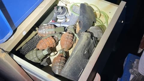Des grenades saisies