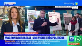 Visite de Macron à Marseille.Une visite très politique. Les Tchatcheurs