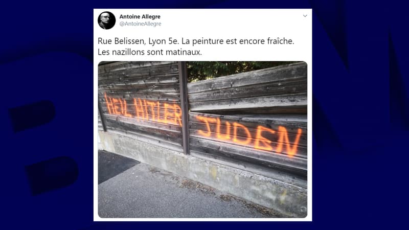 Une inscription antisémite a été découverte dans le 5e arrondissement de Lyon.