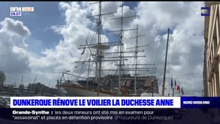 Dunkerque: une rénovation cruciale pour le voilier Duchesse Anne