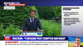 Emmanuel Macron: "L'Allemagne comme la France ne seront jamais dans la situation de négocier pour le compte de l'Ukraine avec la Russie"