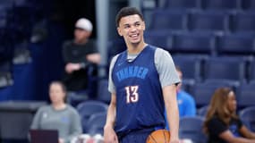 Ousmane Dieng à l'entraînement avec Oklahoma City, le 4 juin 2025