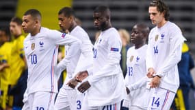 Mbappé, Kimpembe, Upamecano, Kanté et Rabiot lors de Suède-France, le 5 septembre 2020