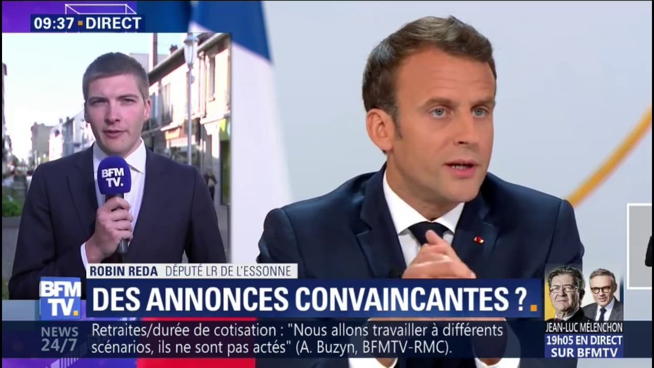 Robin Reda (LR): "Emmanuel Macron a été dans l'esquisse et ...