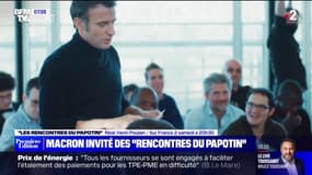 Emmanuel Macron interviewé par des journalistes autistes dans "les rencontres du Papotin"