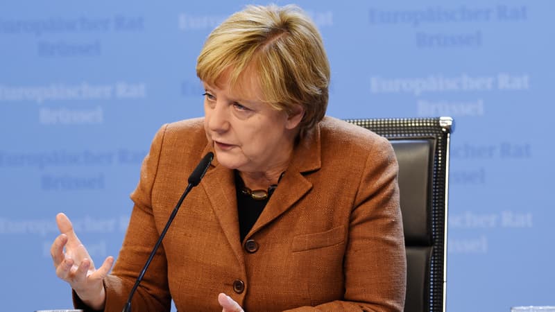La chancelière allemande au sommet extraordinaire sur les migrants à Bruxelles, le 23 septembre 2015