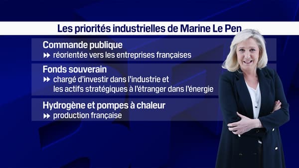 Les priorités industrielles de Marine Le Pen
