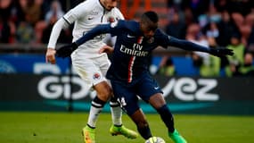 Blaise Matuidi à la lutte avec Nicolas Seube