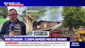 Incendie en Alsace: "3 corps ont été repérés par des drones", précise l'adjoint au maire