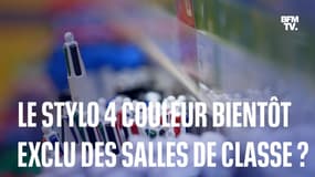 Le stylo 4 couleurs bientôt exclu des salles de classe?