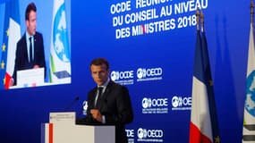 Emmanuel Macron à l'OCDE ce 30 mai.