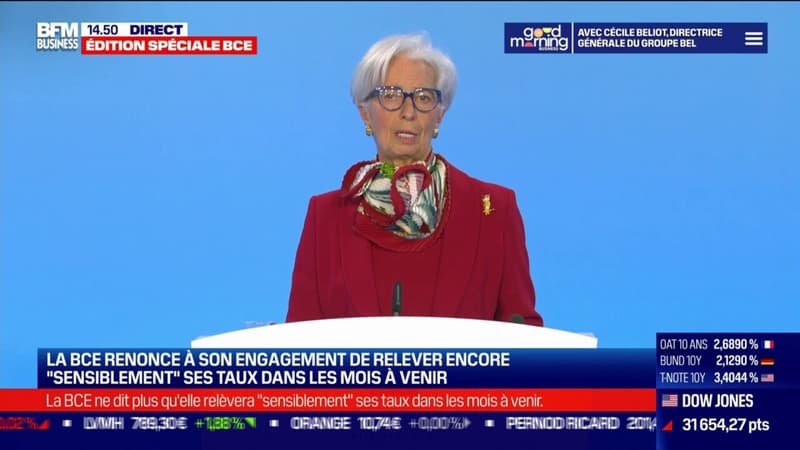 Christine Lagarde annonce une nouvelle hausse des taux
