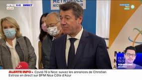 Le maire de Nice Christian Estrosi annonce l'ouverture de trois centres de vaccination
