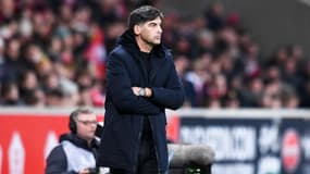 Paulo Fonseca pendant Lille-Reims, le 2 janvier 2023