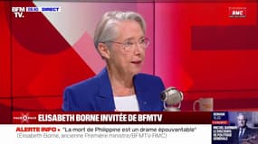 "L'heure n'est pas à tenir des propos clivants": Élisabeth Borne réagit aux propos de Bruno Retailleau sur l'État de droit et l'immigration