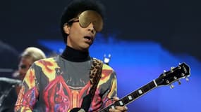 Le chanteur Prince en concert à Las Vegas