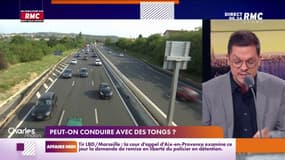 Est-ce légal de conduire avec des tongs ?