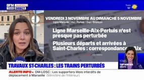 Travaux en gare de Marseille Saint-Charles: les trains perturbés ce week-end