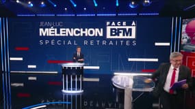 Jean-Luc Mélenchon quitte précipitamment le plateau de BFMTV après une question sur Adrien Quatennens le 9 février 2023