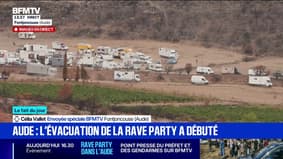 Aude: l'évacuation de la rave party a commencé
