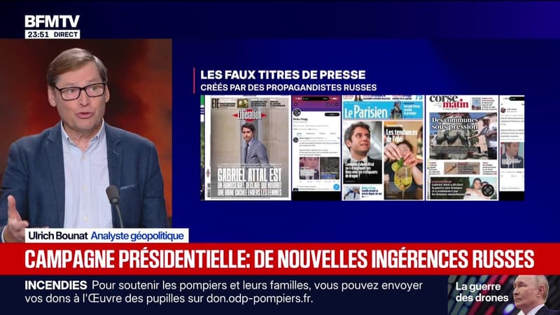 Campagne présidentielle : des nouvelles ingérences russes - 05/08