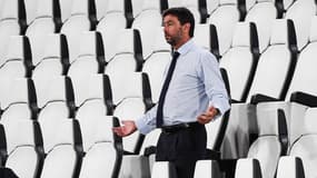 Andrea Agnelli lors d'un match de la Juventus