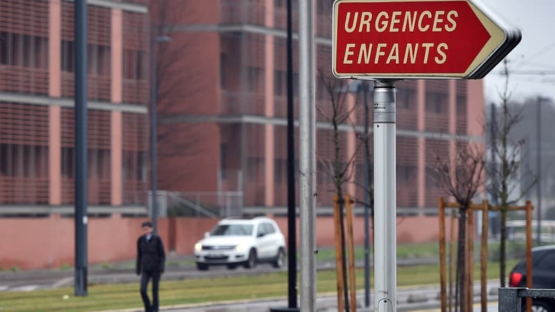 Entrée de l'hôpital Purpan à Toulouse, où est soigné le petit Tizio