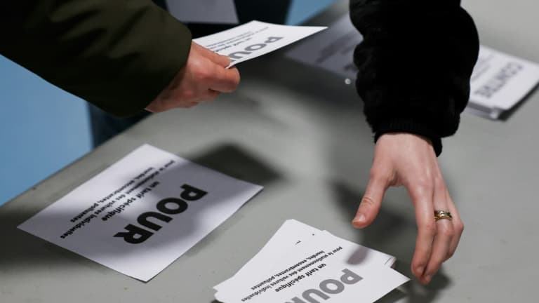 Votation pour ou contre le triplement des tarifs de stationnement pour les SUV, le 4 février 2024 à Paris 