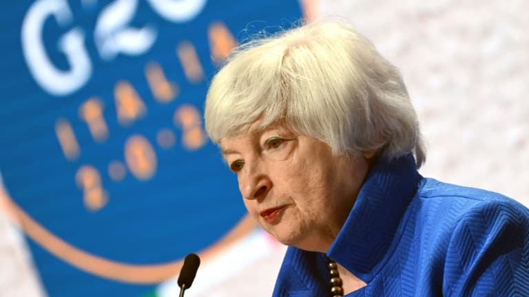 La secrétaire américaine au Trésor Janet Yellen au G20 le 11 juillet 2021 à Venise