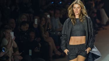 Gisele Bündchen lors de la Fashion Week automne/hiver 2014, à Sao Paulo